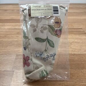 Longaberger Fabric Liner for 2004 Horizon of Hope Basket in Botanical Fields NEW